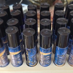 A display of all of our roll-on oil products