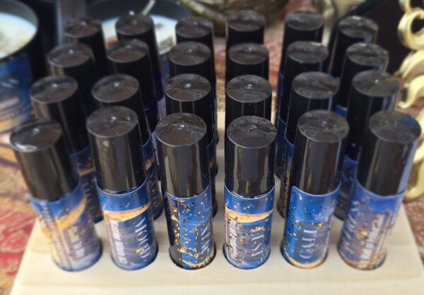 A display of all of our roll-on oil products