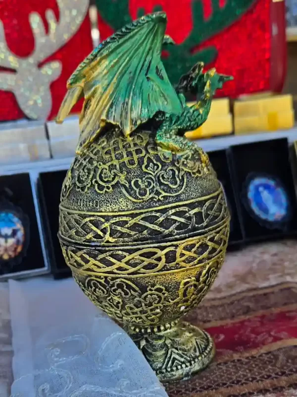 Trinket Box - Dragon on Egg