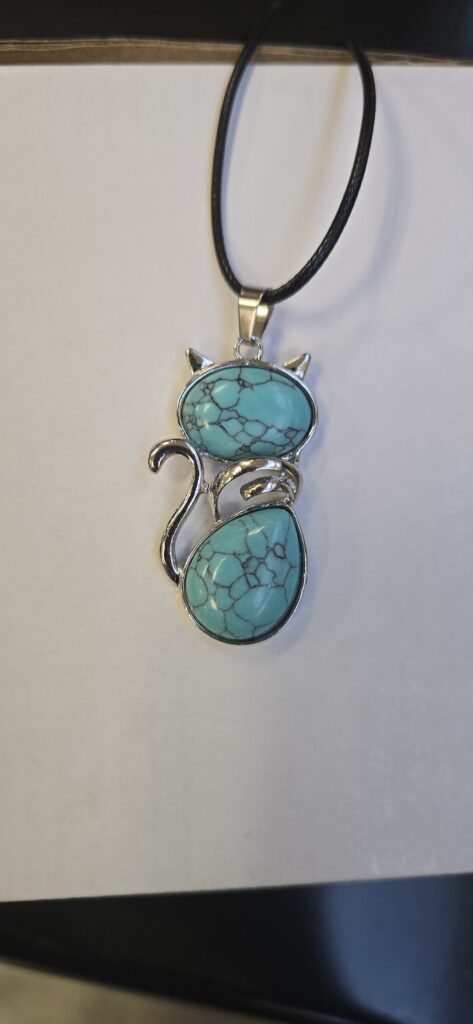 Necklace - Cat Gemstone
